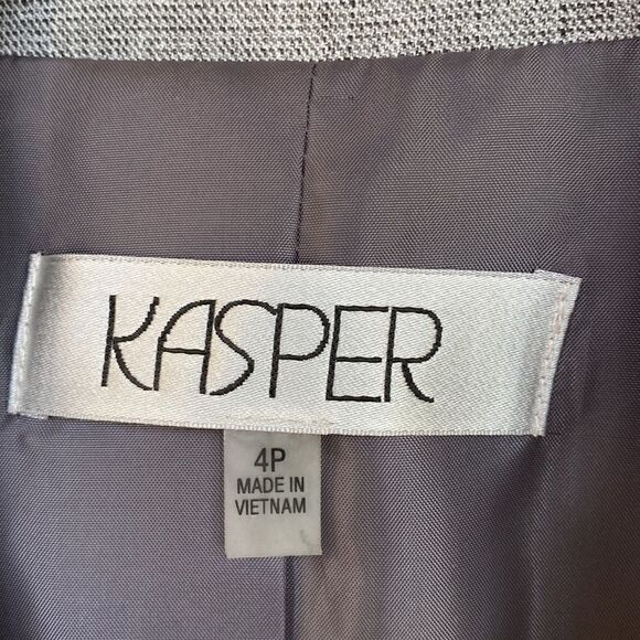 NEW Without Tag Structured Jacket With Peplum By Kasper - Picture 6 of 8